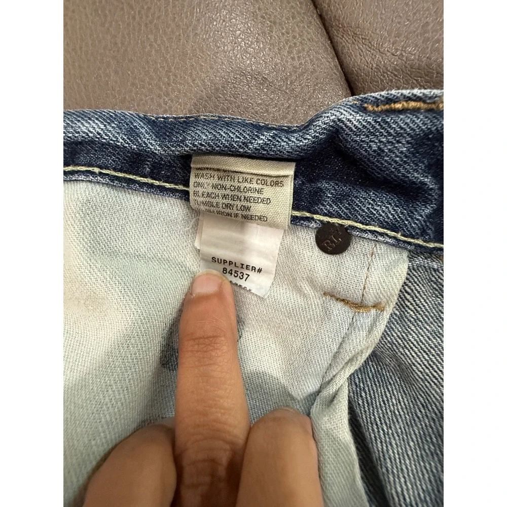 Polo Ralph Lauren 867 Classic Fit Blue Jeans Mens 38x32 Medium Wash Cotton Denim